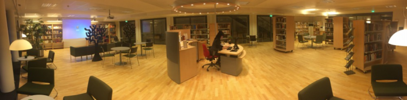 Interiör i skolbiblioteket på Västra skolgatan 2 Interiör i skolbiblioteket på Västra skolgatan 2